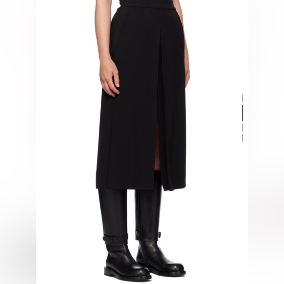 NWT Ann Demeulemeester Black Jenna Midi skirt - Picture 4 of 10